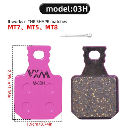 Bicycle Disc Brake Pads Carbon Ceramic Fiber for Shimano SRAM Hope Magura MTB Mountain Bike Disc Brakes
