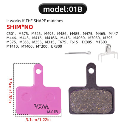 Bicycle Disc Brake Pads Carbon Ceramic Fiber for Shimano SRAM Hope Magura MTB Mountain Bike Disc Brakes