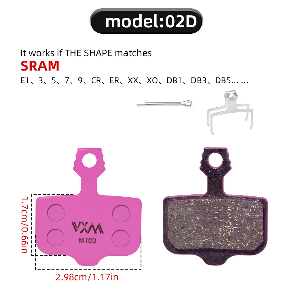 Bicycle Disc Brake Pads Carbon Ceramic Fiber for Shimano SRAM Hope Magura MTB Mountain Bike Disc Brakes
