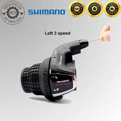 Shimano RS35 RevoShift Grip Shifter 3x6 7 Speed Bicycle Twist Lever Shifter