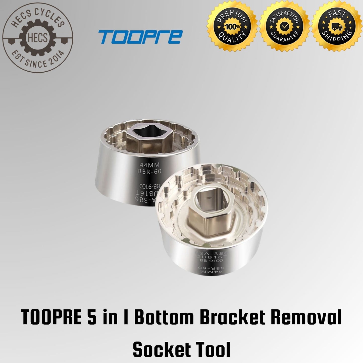 TOOPRE 5 in 1 Bottom Bracket Removal Socket Tool Socket