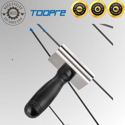 TOOPRE Bicycle Flat Spoke Wrench Road Bike Straight Pull Hub Wheel Truing Spoke Tension Adjustment Tool
