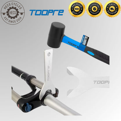 TOOPRE Bicycle Crown Race Remover Tool 1-1/8" 1-1/2" Headset Base Removal Wrench
