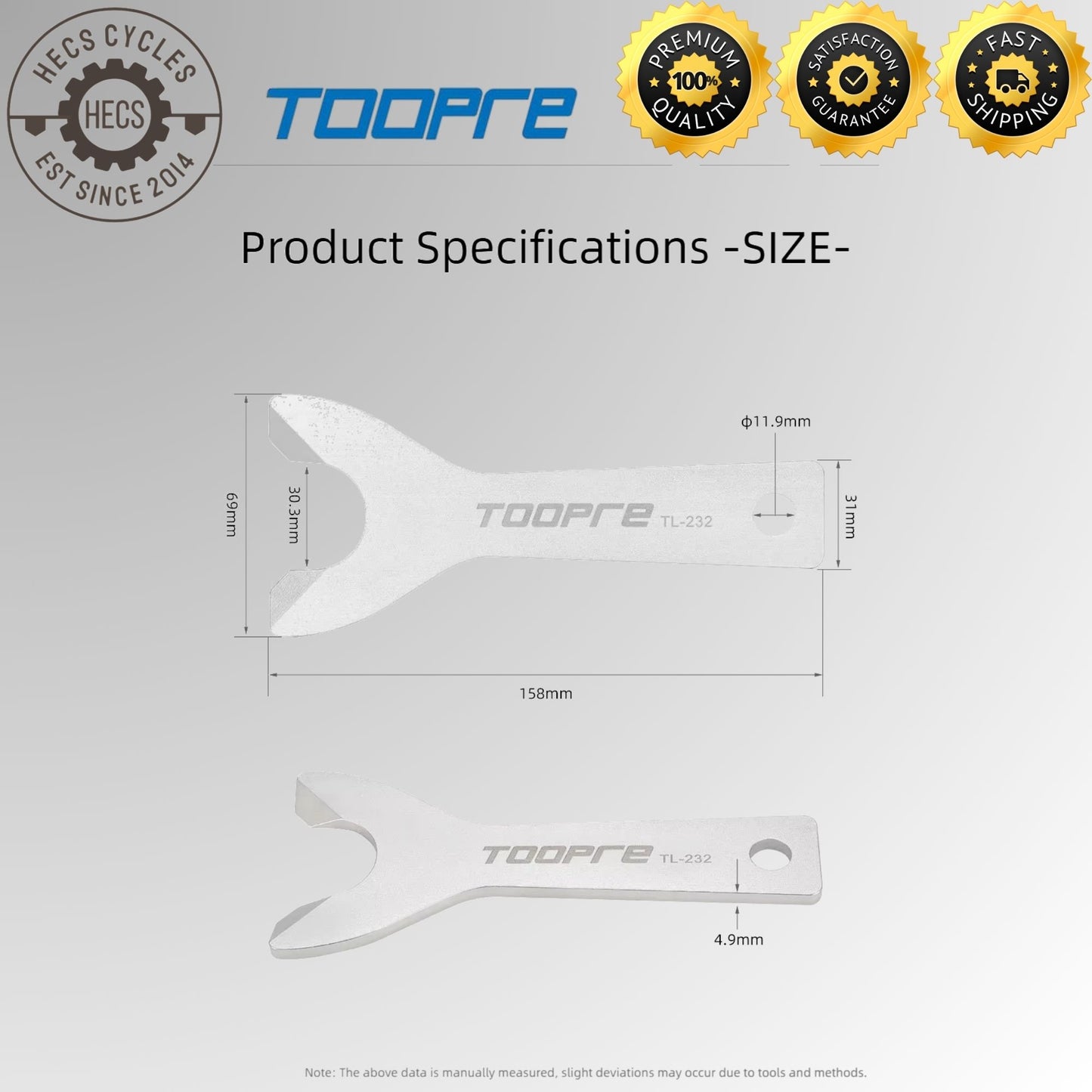 TOOPRE Bicycle Crown Race Remover Tool 1-1/8" 1-1/2" Headset Base Removal Wrench