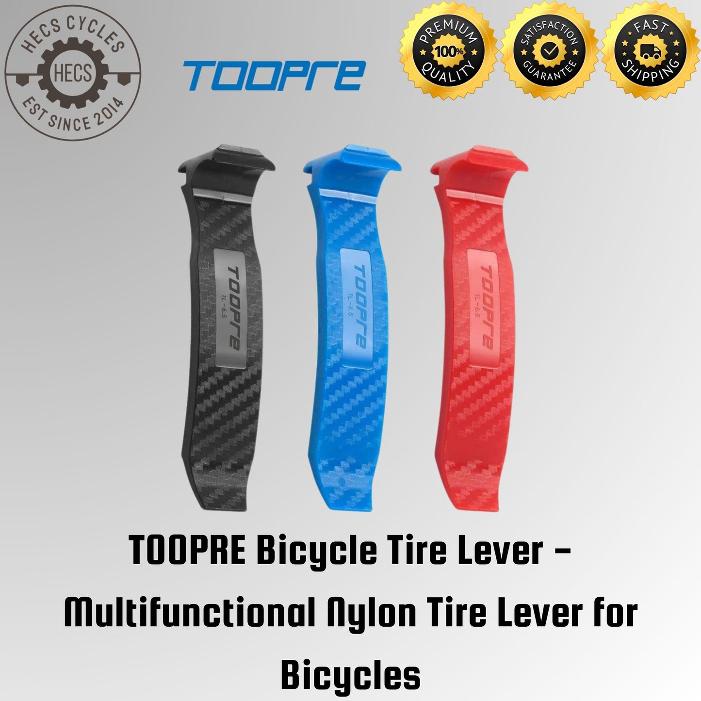 TOOPRE Bicycle Tire Lever - Multifunctional Nylon Tire Lever for Bicycles