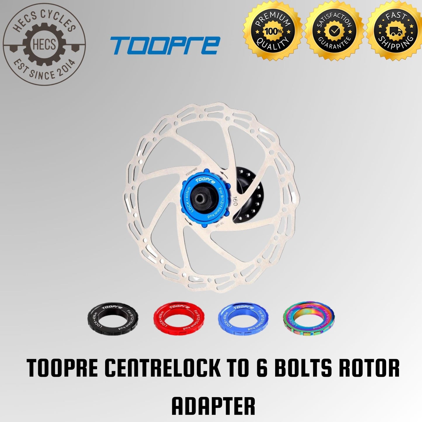 TOOPRE Centerlock To 6 Bolts Disc Rotor Adapter
