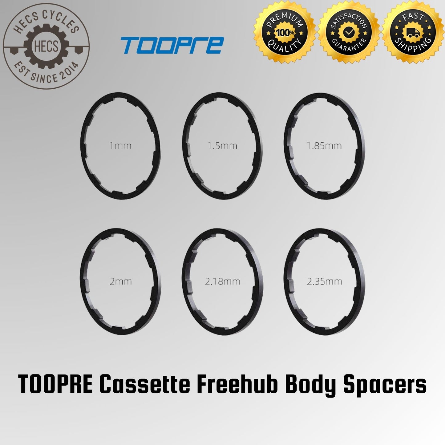 TOOPRE Cassette Freehub Body Spacers