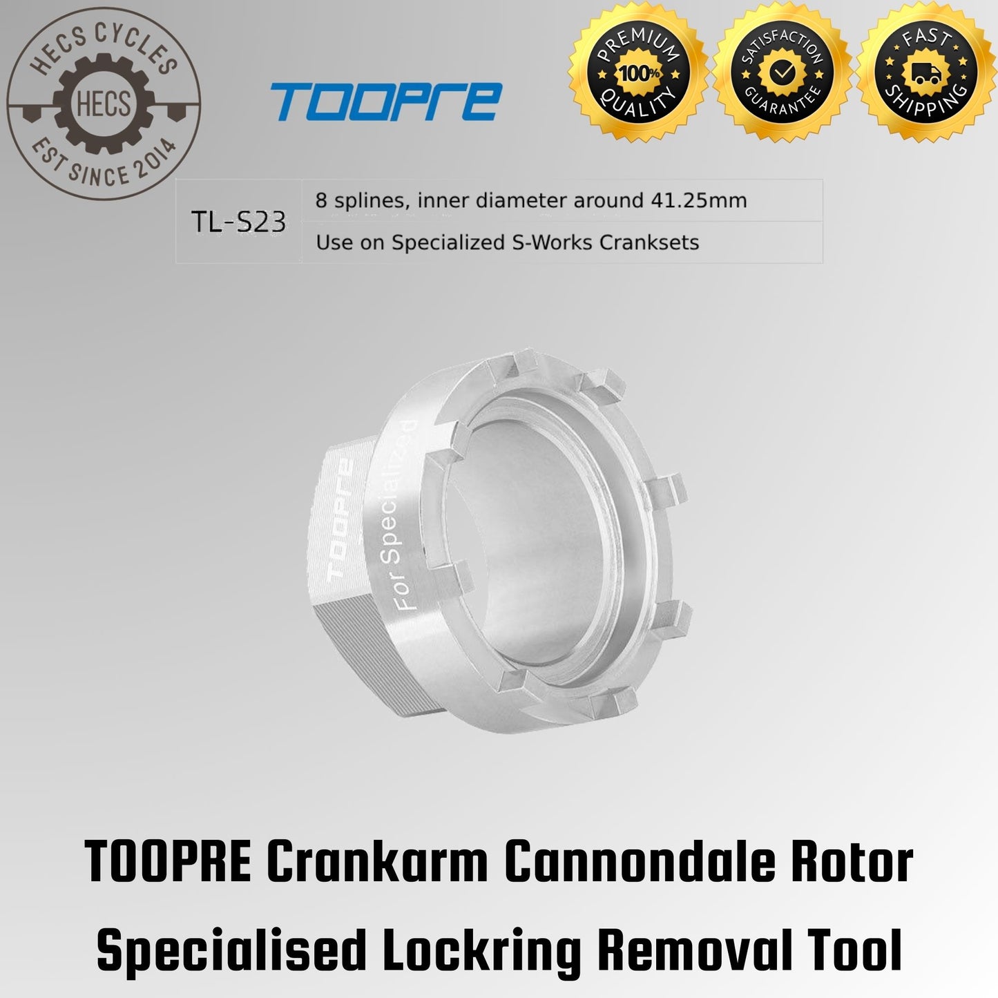 TOOPRE Crankarm Cannondale Rotor Specialised Lockring Removal Tool
