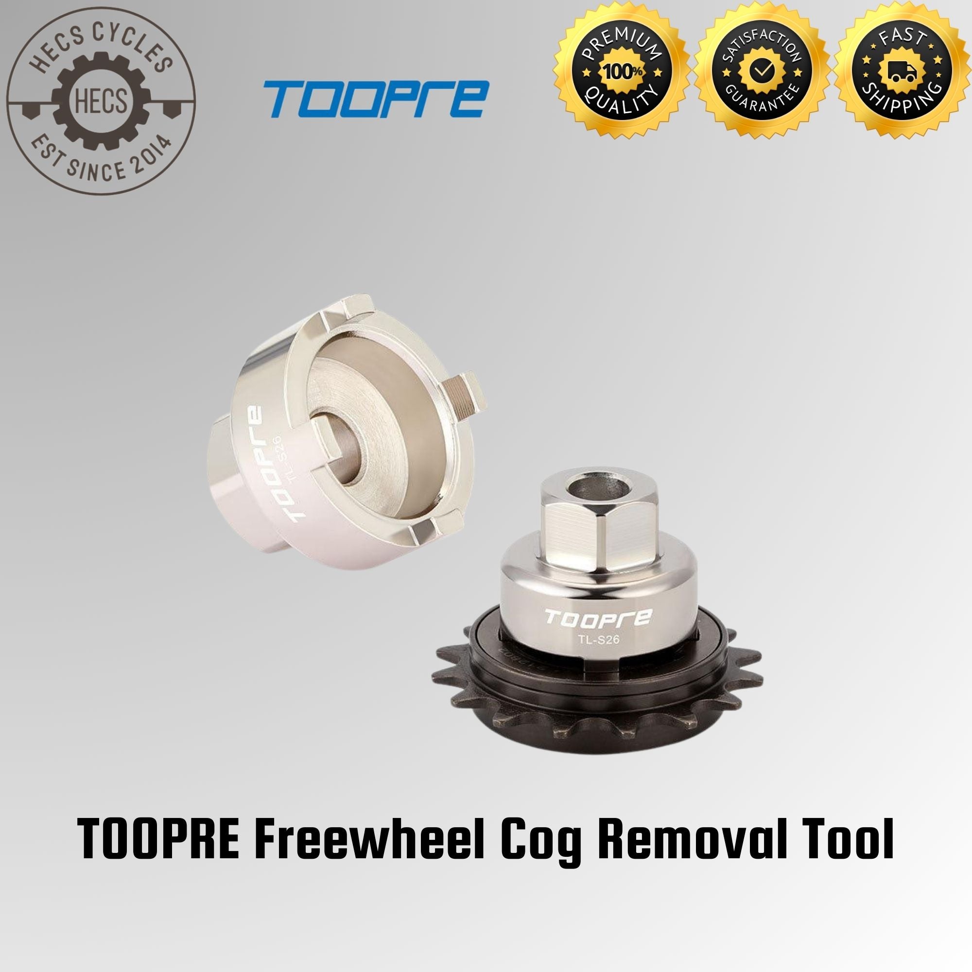 TOOPRE Freewheel Cog Removal Tool High Strength Steel Cog Disassembly ...