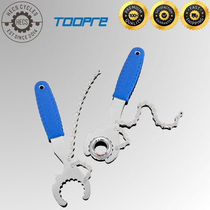 TOOPRE 3-in-1 Cassette, Bottom Bracket, and Lockring Removal Wrench Bicycle Tool