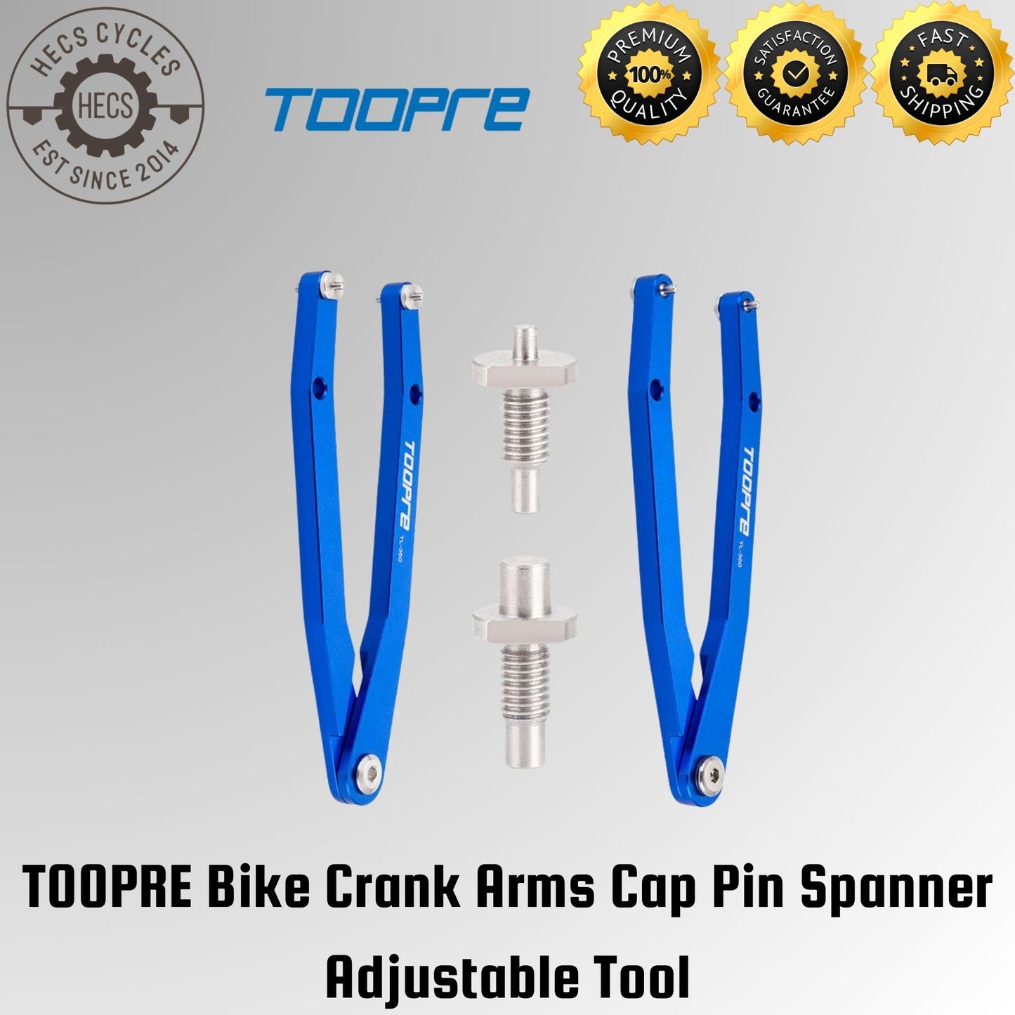 TOOPRE Bike Crank Arms Cap Pin Spanner Adjustable Tool