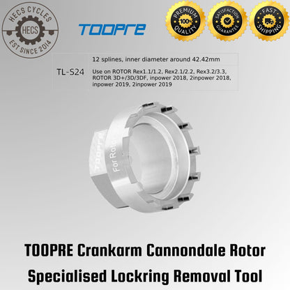 TOOPRE Crankarm Cannondale Rotor Specialised Lockring Removal Tool