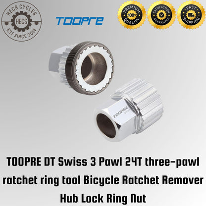 TOOPRE DT Swiss 3 Pawl 24T three-pawl ratchet ring tool Bicycle Ratchet Remover Hub Lock Ring Nut