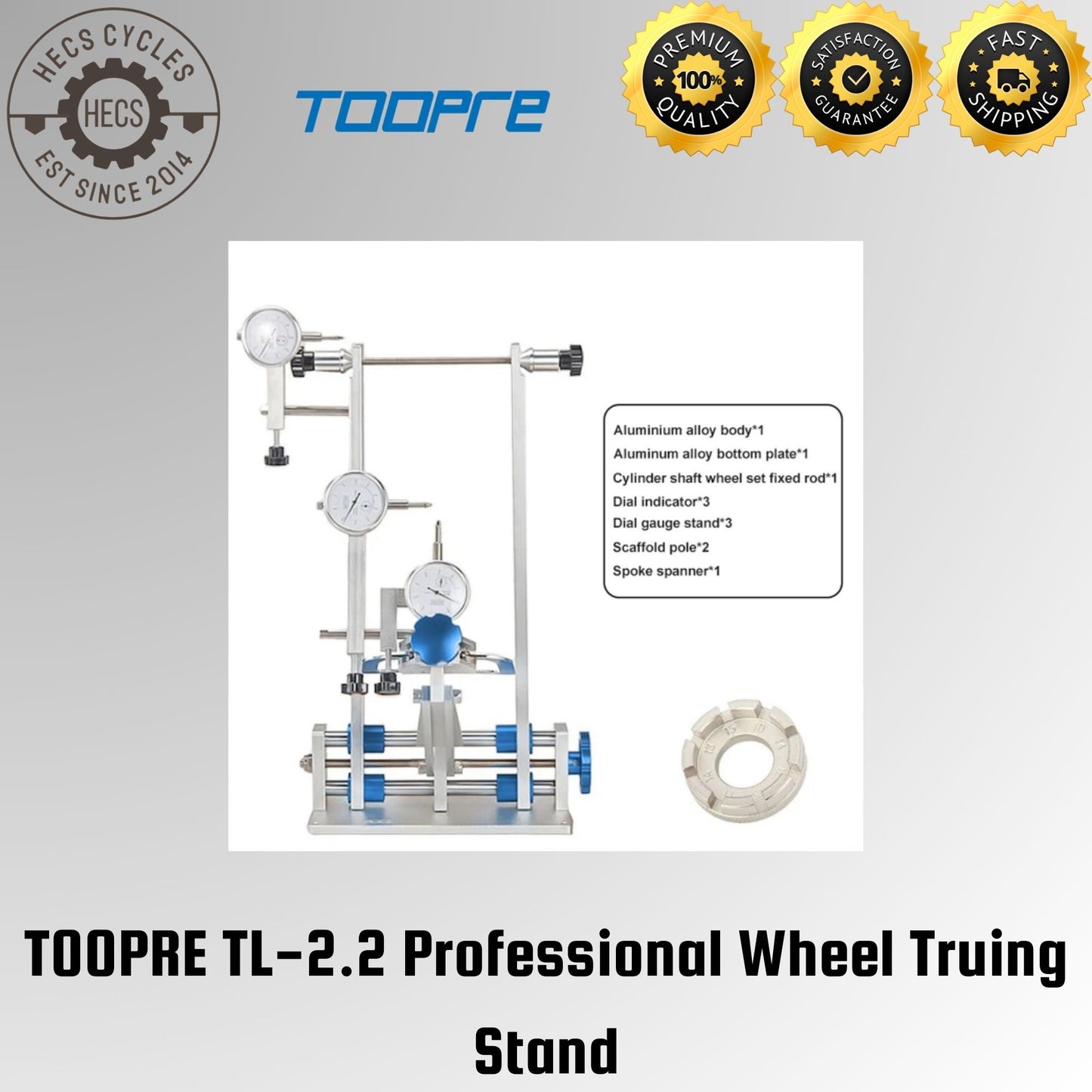 TOOPRE TL-2.2 Professional Wheel Truing Stand