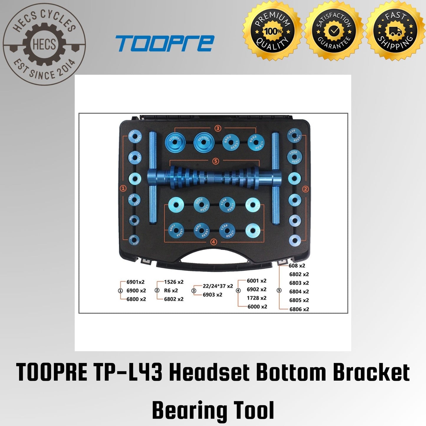 TOOPRE TP-L43 Headset Bottom Bracket Bearing Tool