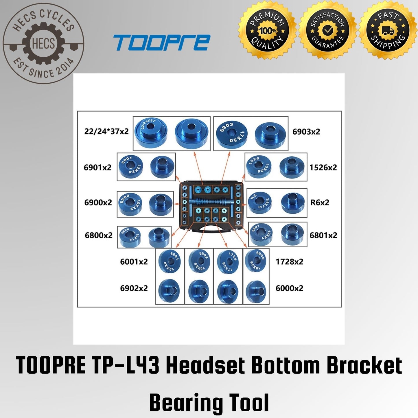 TOOPRE TP-L43 Headset Bottom Bracket Bearing Tool