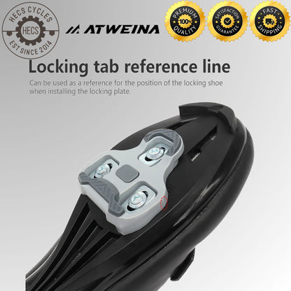 ATWEINA Road Bike Look KEO Pedal Cleats 0°/4.5°/9° Adjustable Float