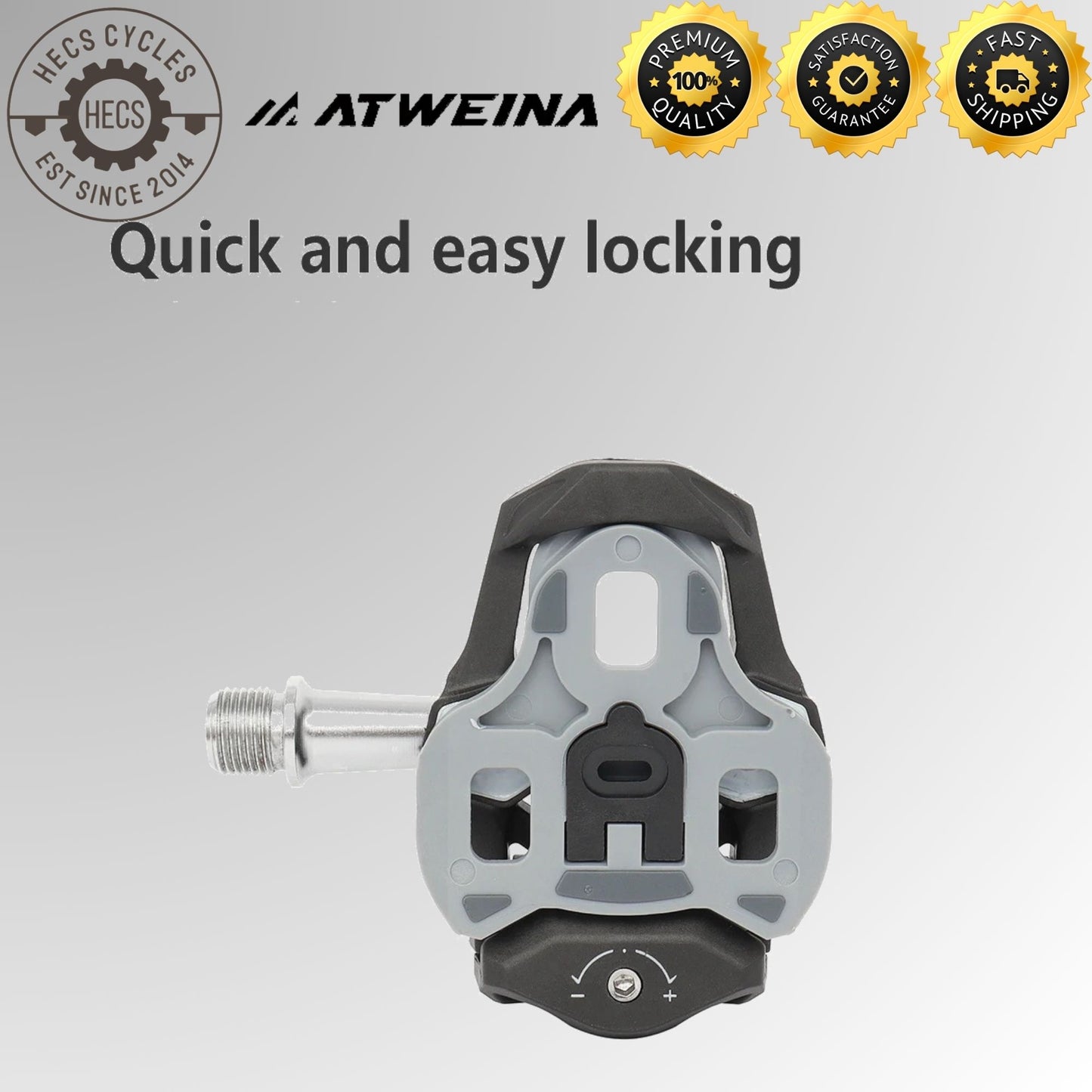 ATWEINA Road Bike Look KEO Pedal Cleats 0°/4.5°/9° Adjustable Float