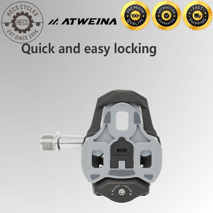 ATWEINA Road Bike Look KEO Pedal Cleats 0°/4.5°/9° Adjustable Float