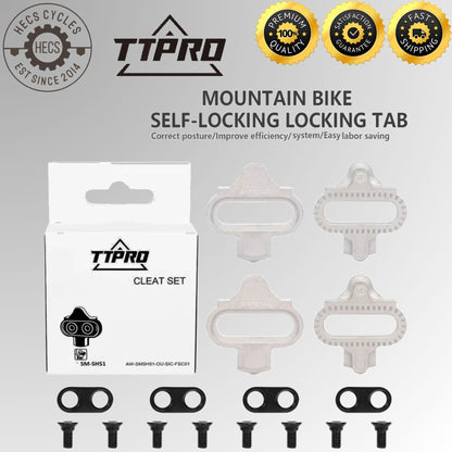 TTPRO SH51/SH56 SPD Pedal Cleats Set Single & Multi Release Mountain Bike Cleats Compatible with Shimano SPD Shoes
