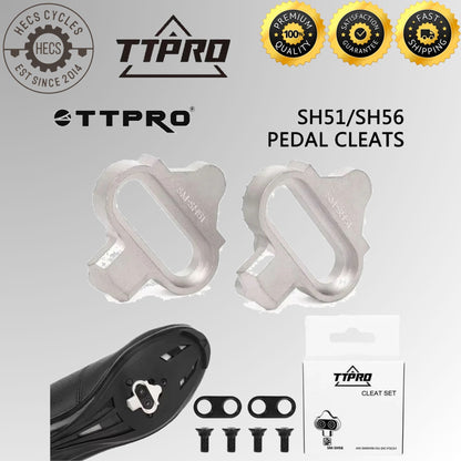 TTPRO SH51/SH56 SPD Pedal Cleats Set Single & Multi Release Mountain Bike Cleats Compatible with Shimano SPD Shoes