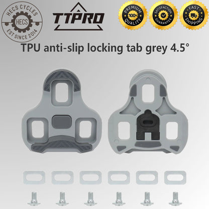 TTPRO Road Bike Look KEO Pedal Cleats 0°/4.5°/9° Adjustable Float