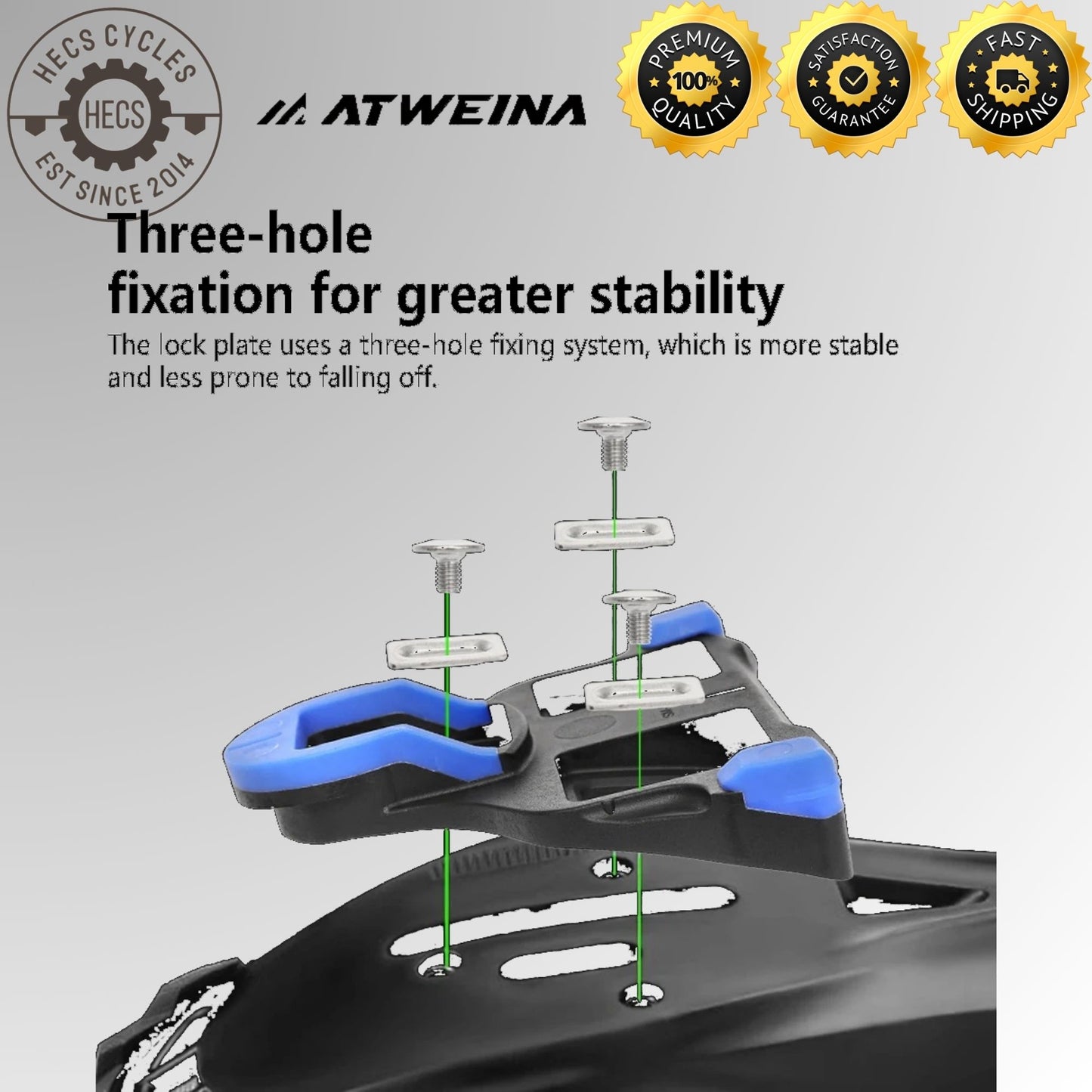 ATWEINA SH10 SH11 12 SPD SL Cleats Set Road Bike Cleats Compatible with Shimano SPD SL Shoes