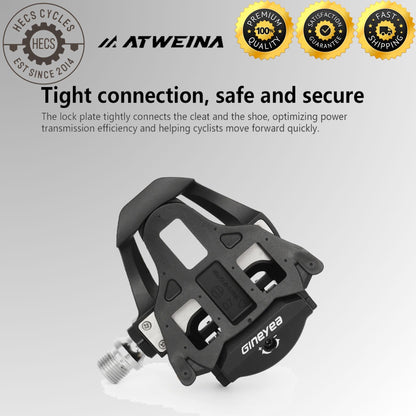ATWEINA SH10 SH11 12 SPD SL Cleats Set Road Bike Cleats Compatible with Shimano SPD SL Shoes