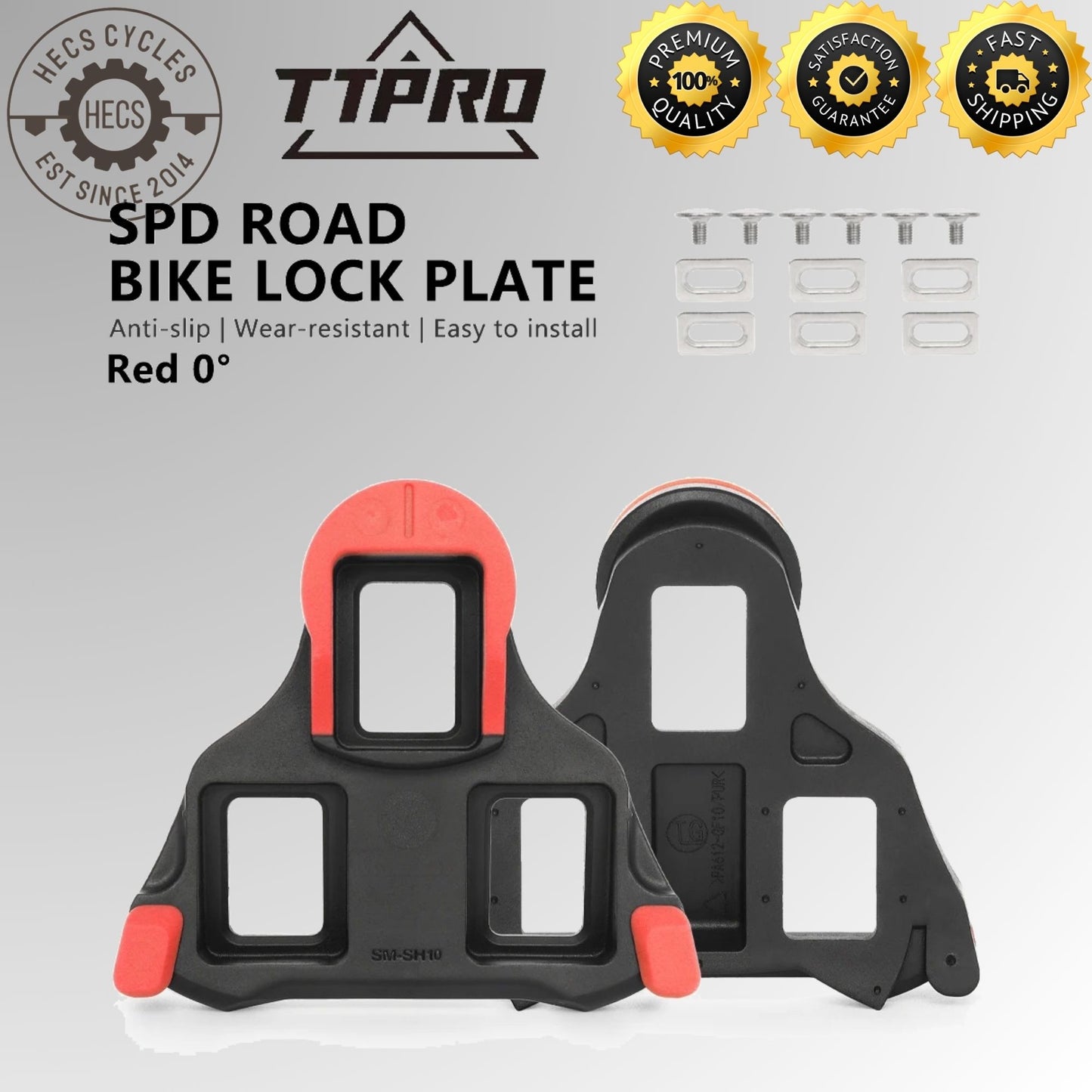 TTPRO SH10 SH11 12 SPD SL Cleats Set Road Bike Cleats Compatible with Shimano SPD SL Shoes