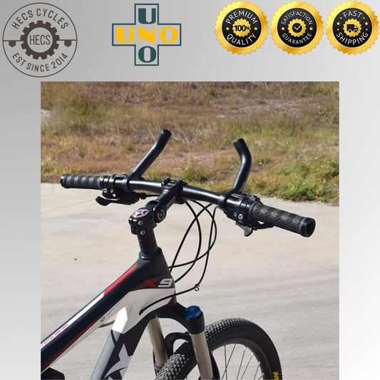 UNO 1 Pair Aluminum Alloy Bicycle Bar Ends Ergonomic Handlebar Horn Grips for MTB Road Bike