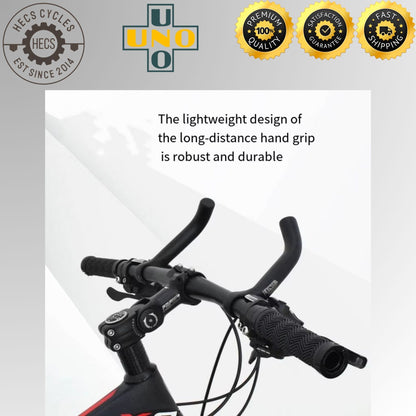 UNO 1 Pair Aluminum Alloy Bicycle Bar Ends Ergonomic Handlebar Horn Grips for MTB Road Bike