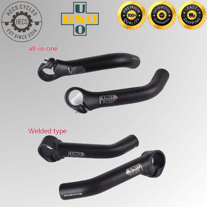 UNO 1 Pair Aluminum Alloy Bicycle Bar Ends Ergonomic Handlebar Horn Grips for MTB Road Bike