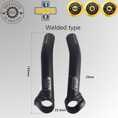 UNO 1 Pair Aluminum Alloy Bicycle Bar Ends Ergonomic Handlebar Horn Grips for MTB Road Bike