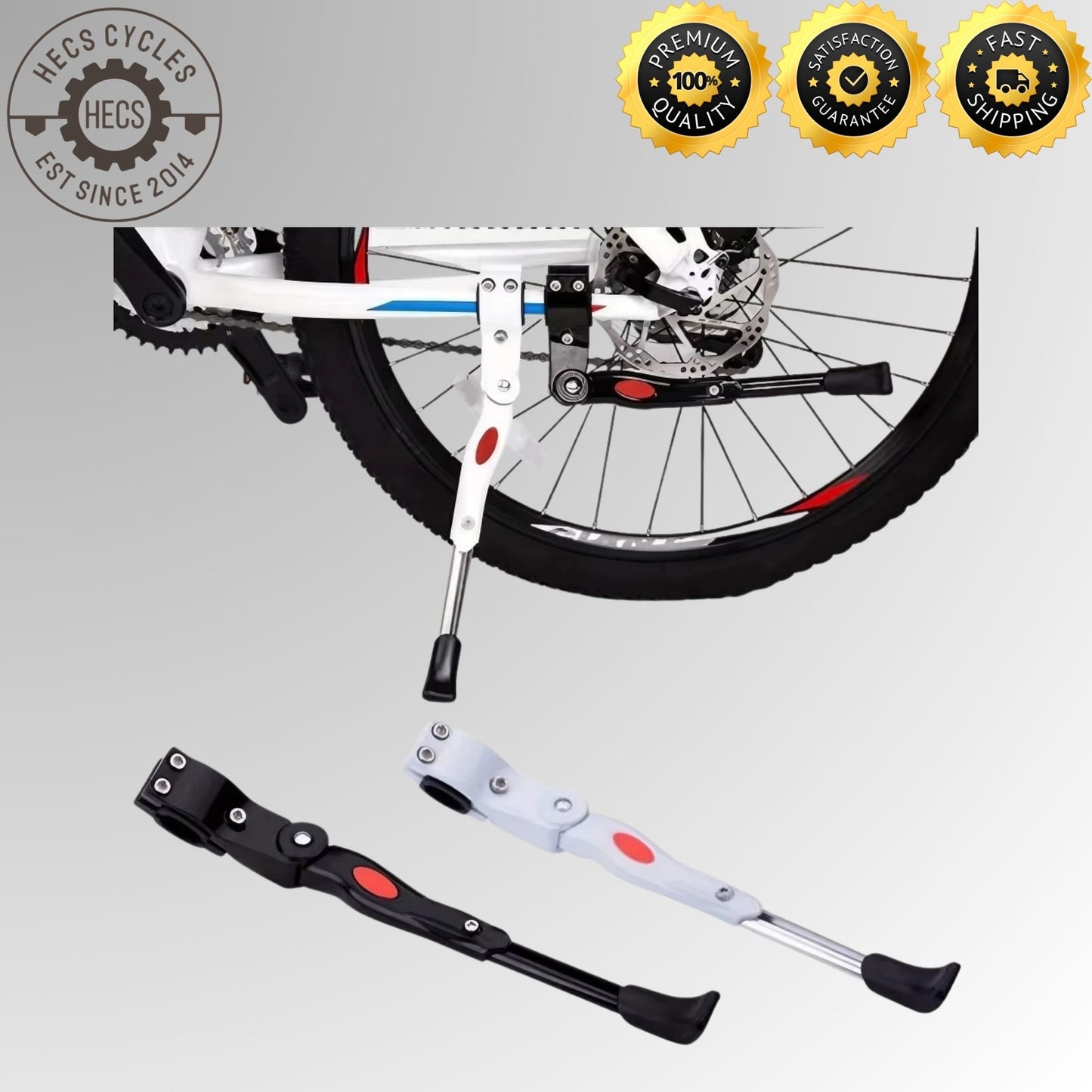 Universal Bicycle Kickstand Aluminium Alloy Side Stand for MTB Road Hybrid Bikes Bicycles