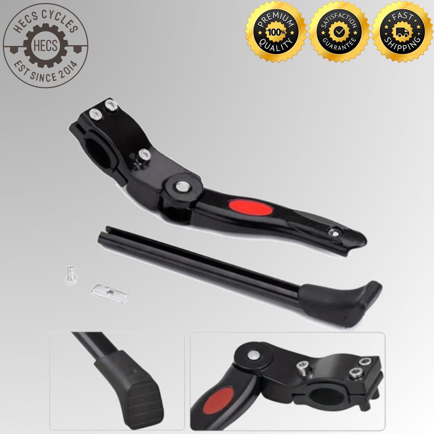 Universal Bicycle Kickstand Aluminium Alloy Side Stand for MTB Road Hybrid Bikes Bicycles