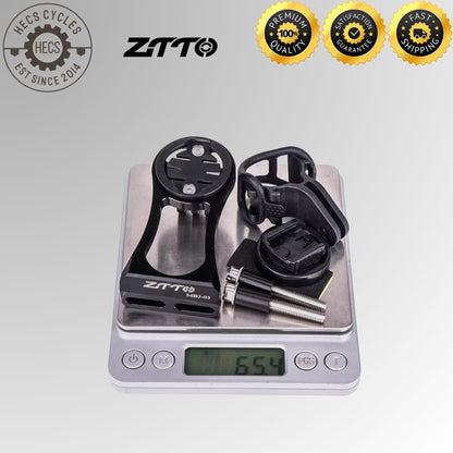 Universal CNC Bicycle Computer & Camera Mount Handlebar Extension Holder for Garmin, Bryton, CATEYE & GoPro