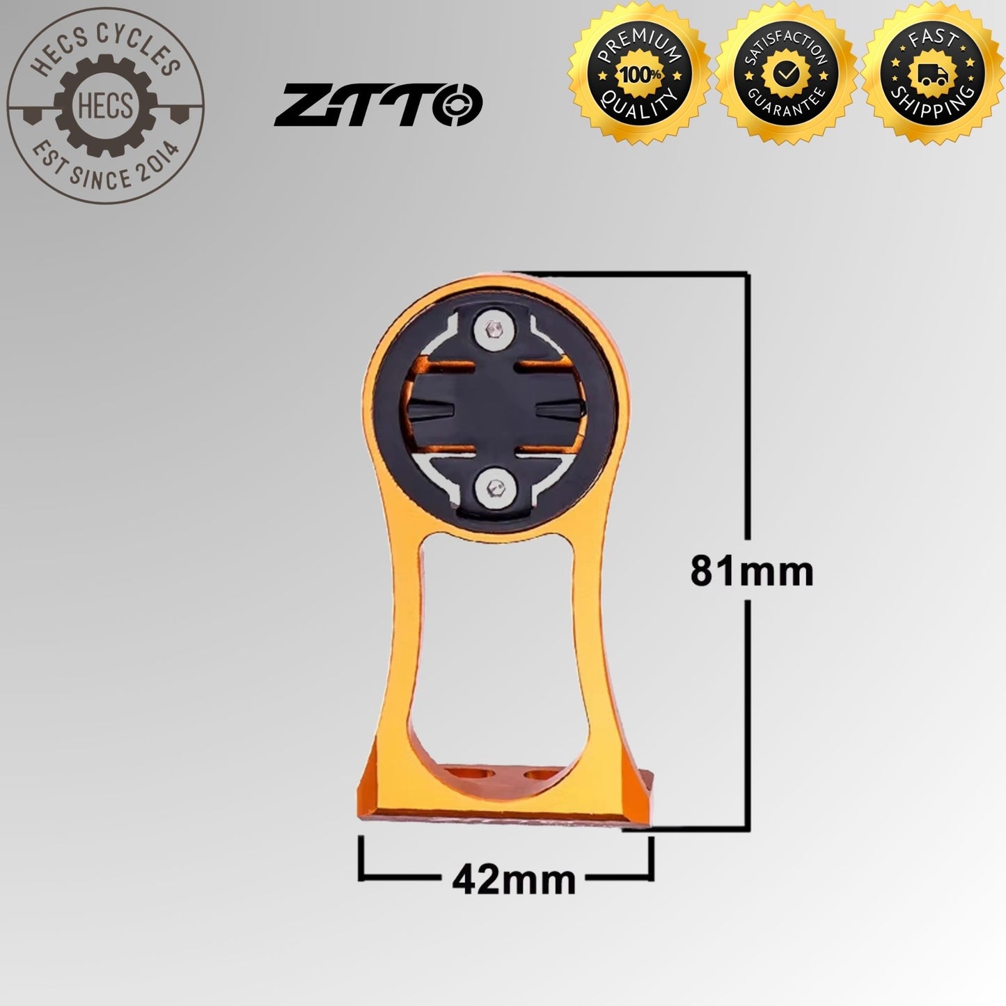 Universal CNC Bicycle Computer & Camera Mount Handlebar Extension Holder for Garmin, Bryton, CATEYE & GoPro