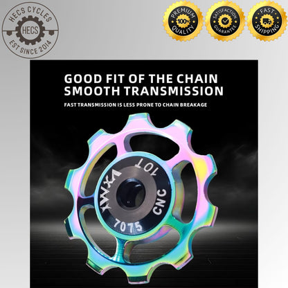 VXM CNC Aluminum Jockey Wheel Ceramic Bearing Rear Derailleur Pulley for MTB Road Bikes Bicycle