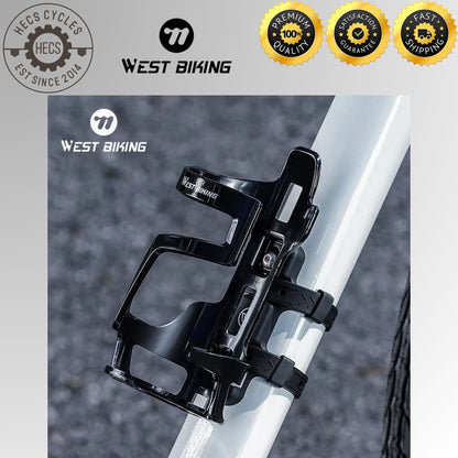 WEST BIKING Bicycle Water Bottle Cage Holder with Silicone Anti-Slip Straps MTB Road Bike Bottle Mount Cycling Accessories