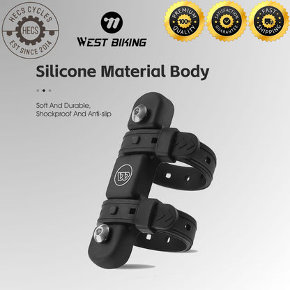 WEST BIKING Bicycle Water Bottle Cage Holder with Silicone Anti-Slip Straps MTB Road Bike Bottle Mount Cycling Accessories
