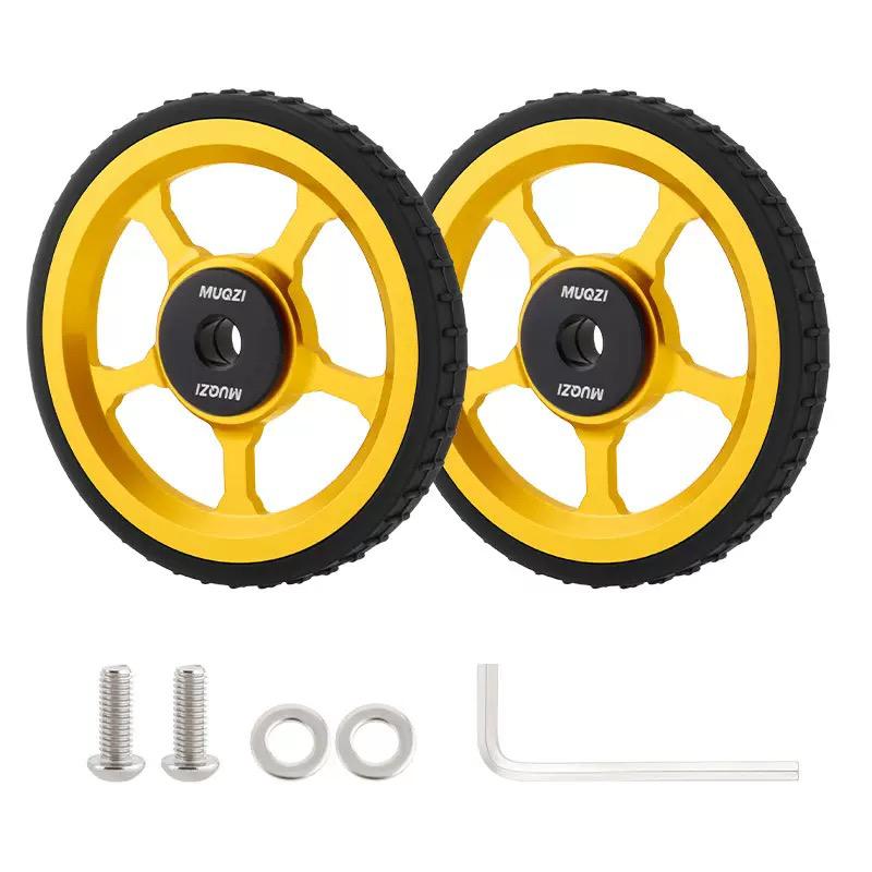 MUQZI Aluminium Alloy Easy Wheels Roller Set for Brompton Folding Bikes