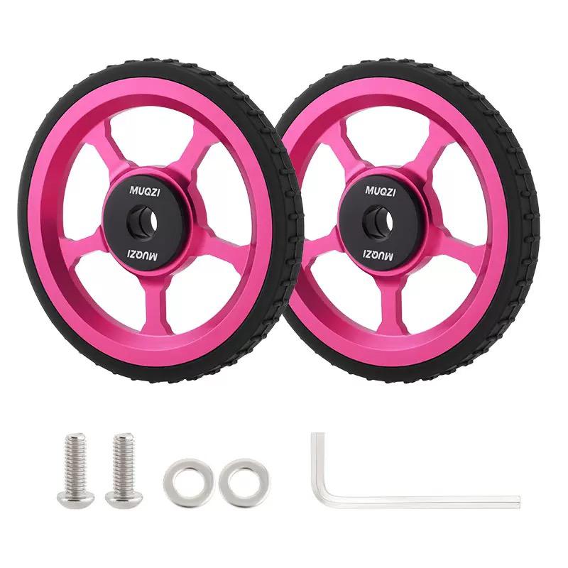 MUQZI Aluminium Alloy Easy Wheels Roller Set for Brompton Folding Bikes