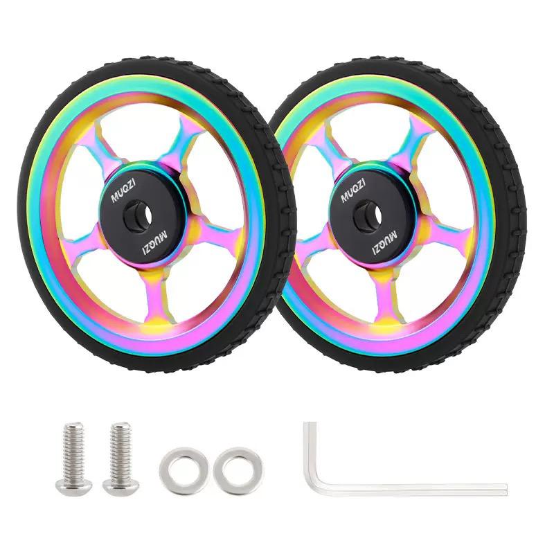 MUQZI Aluminium Alloy Easy Wheels Roller Set for Brompton Folding Bikes