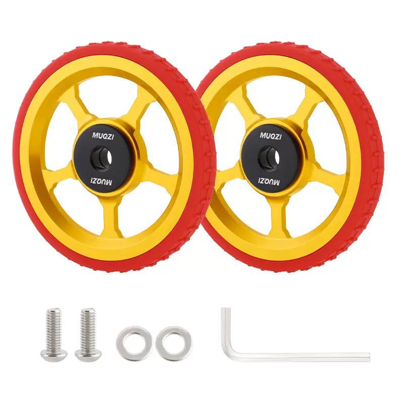 MUQZI Aluminium Alloy Easy Wheels Roller Set for Brompton Folding Bikes