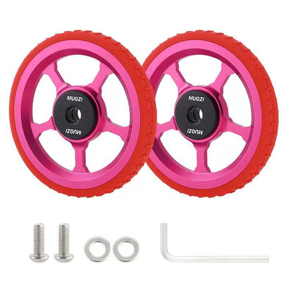 MUQZI Aluminium Alloy Easy Wheels Roller Set for Brompton Folding Bikes