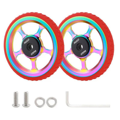 MUQZI Aluminium Alloy Easy Wheels Roller Set for Brompton Folding Bikes