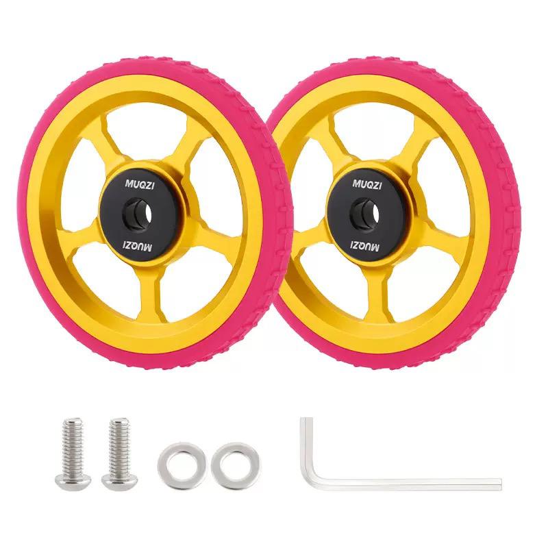 MUQZI Aluminium Alloy Easy Wheels Roller Set for Brompton Folding Bikes