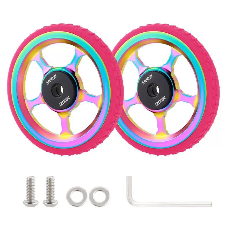MUQZI Aluminium Alloy Easy Wheels Roller Set for Brompton Folding Bikes