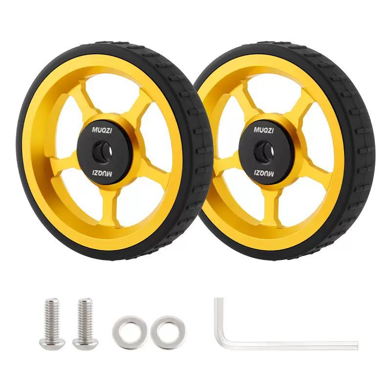 MUQZI Aluminium Alloy Easy Wheels Roller Set for Brompton Folding Bikes