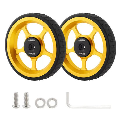 MUQZI Aluminium Alloy Easy Wheels Roller Set for Brompton Folding Bikes
